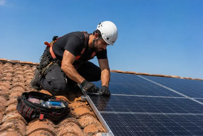 Maintenance et monitoring de panneaux solaires à la Chaize-Giraud