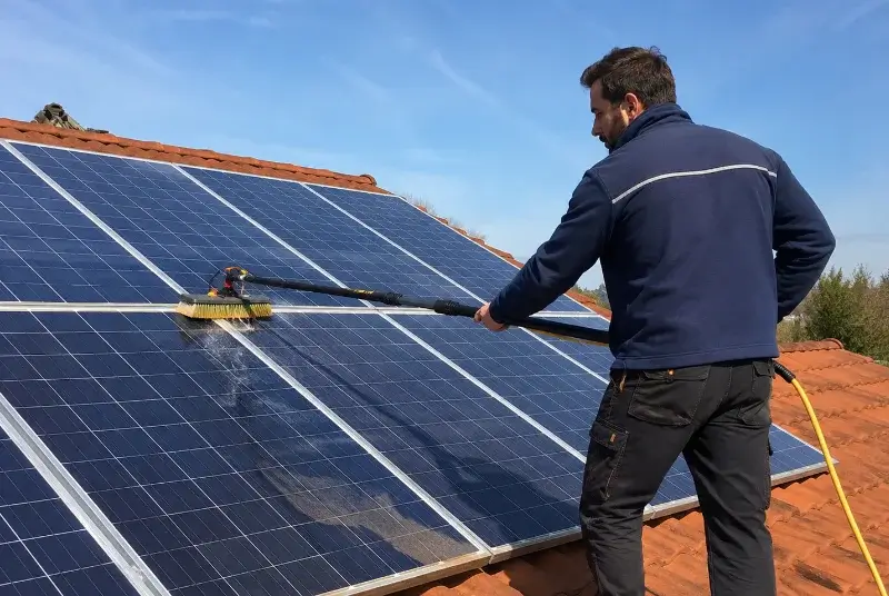 Nettoyage et entretien de panneaux solaires à la Chaize-Giraud